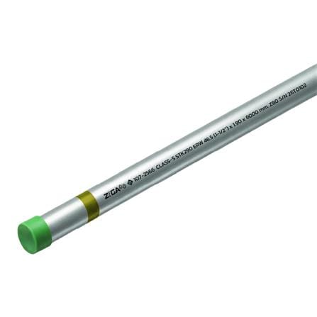 ท่อเคลือบสังกะสี ZIGA ปลายเกลียวคาดเหลือง 1-1/2 นิ้ว หนา 1.70-1.80 มม. ยาว 6 เมตร_0