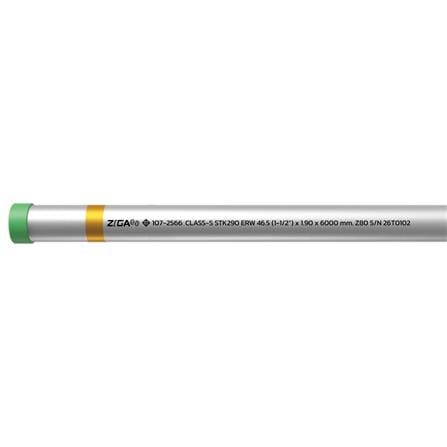 ท่อเคลือบสังกะสี ZIGA ปลายเกลียวคาดเหลือง 1-1/2 นิ้ว หนา 1.70-1.80 มม. ยาว 6 เมตร_1