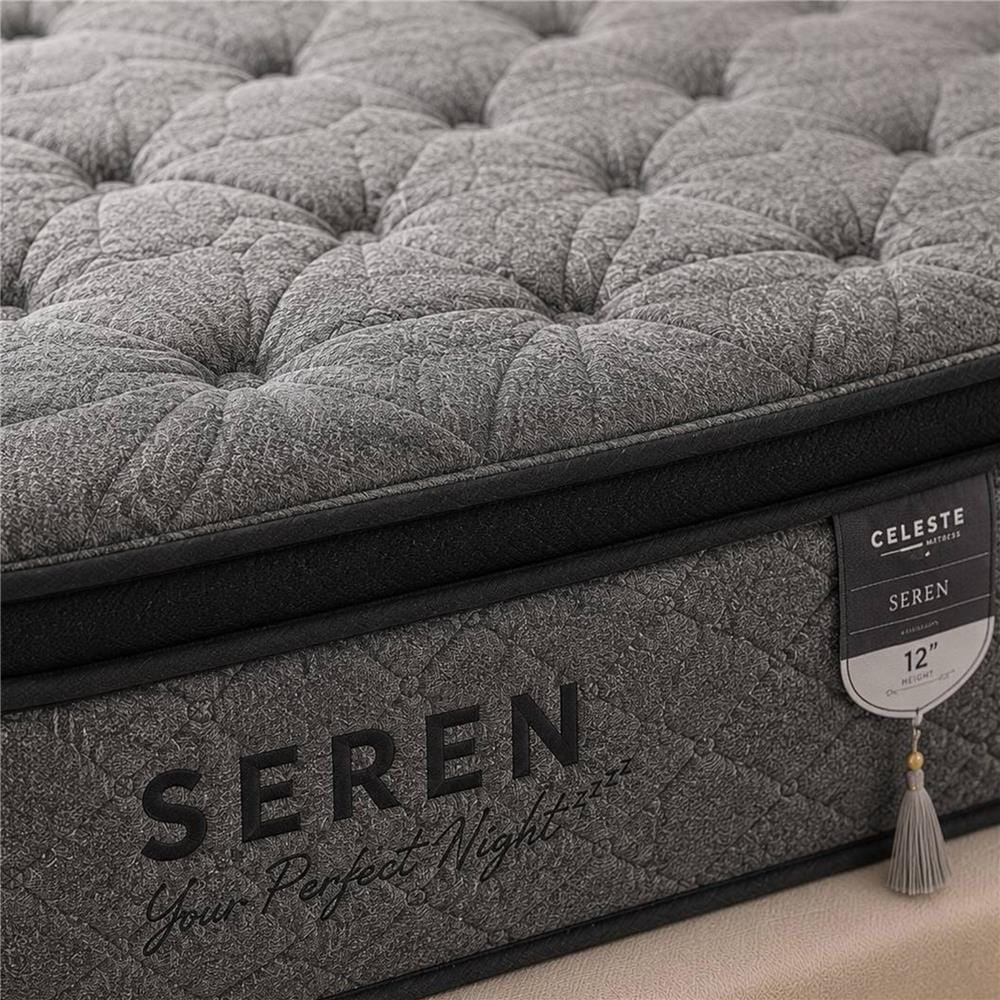 ที่นอนสปริง 6 ฟุต CELESTE MATTRESS SEREN (พร้อมชุดเครื่องนอน 10 ชิ้น)