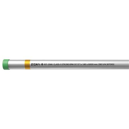 ท่อเคลือบสังกะสี ZIGA ปลายเกลียวคาดเหลือง 1 นิ้ว หนา 1.60-1.70 มม. ยาว 6 เมตร_1
