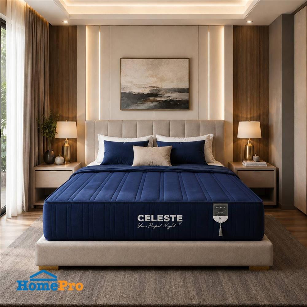 ที่นอนพ็อกเก็ตสปริง 6 ฟุต CELESTE MATTRESS NOCTIS (พร้อมชุดเครื่องนอน 4 ชิ้น)