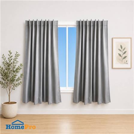 ผ้าม่านซ่อนหู HOME LIVING STYLE MALINE UV 140x160 ซม. สีเทา_3