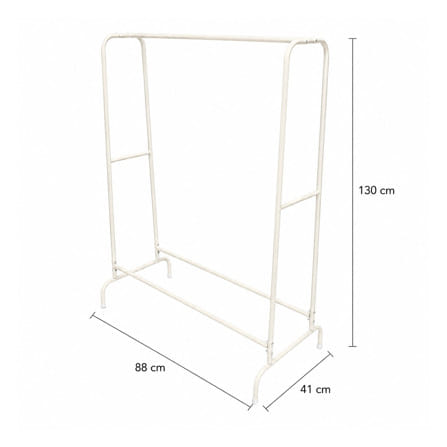 ราวแขวนผ้าทรง A PLIM 88x41x130 ซม. สีขาว_2