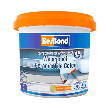 อะคริลิกกันซึมกระเบื้อง BESBOND 1 กก. สีครีม_0
