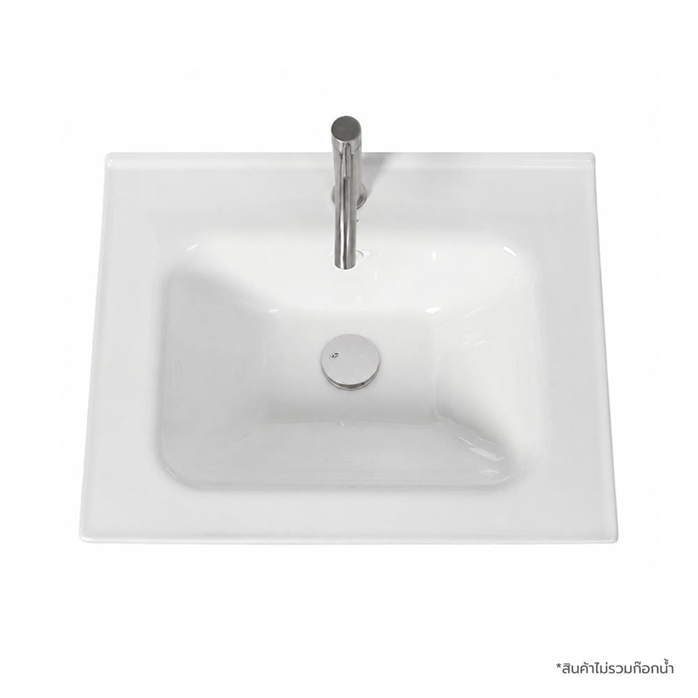 อ่างเคาน์เตอร์พร้อมกระจก WSP BSCC-163 60 ซม. สีขาว