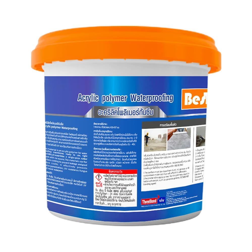 อะคริลิกโพลิเมอร์กันซึม BESBOND 3 กก. สีเทา