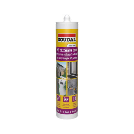 โพลีเมอร์อุดรอย SOUDAL 212CS 280 มล. สีเทา_0