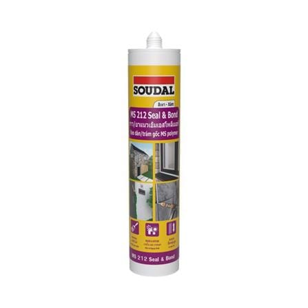 โพลีเมอร์อุดรอย SOUDAL 212CS 280 มล. สีเทา_0