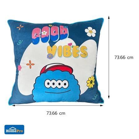 หมอนอิง SNAZZ MONSTER GOOD 29x29 นิ้ว สีน้ำเงิน_1