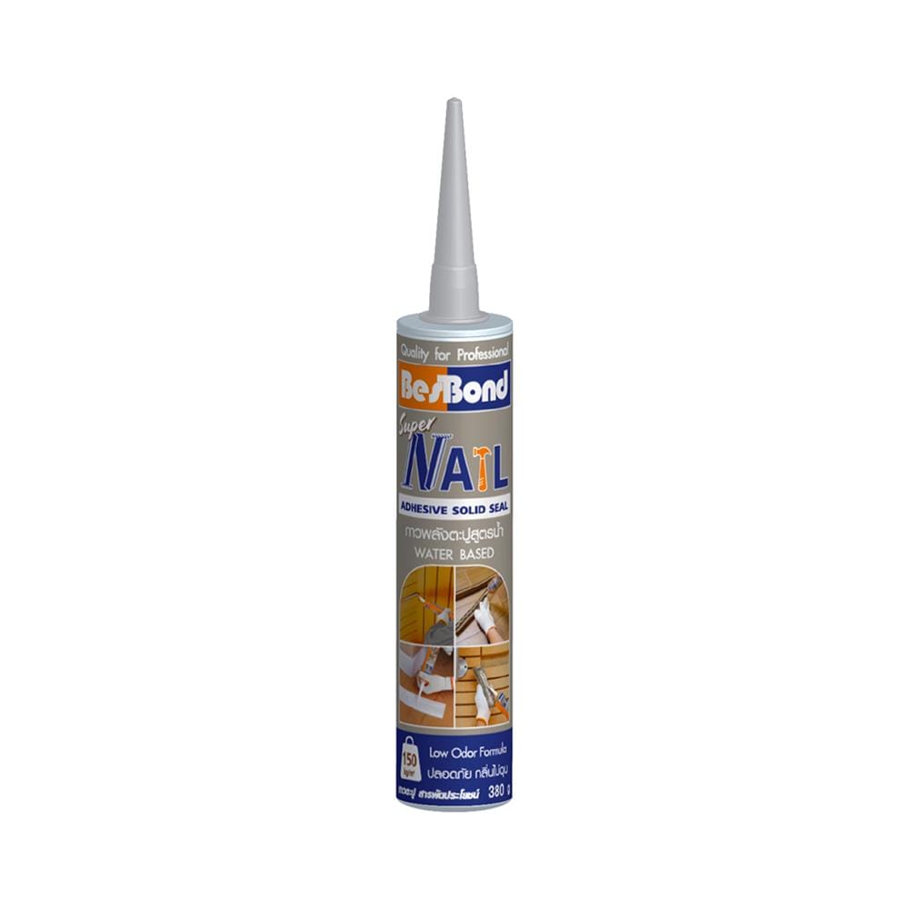 กาวพลังตะปูสูตรน้ำ BESBOND SUPER NAIL 380 ก. สีขาว