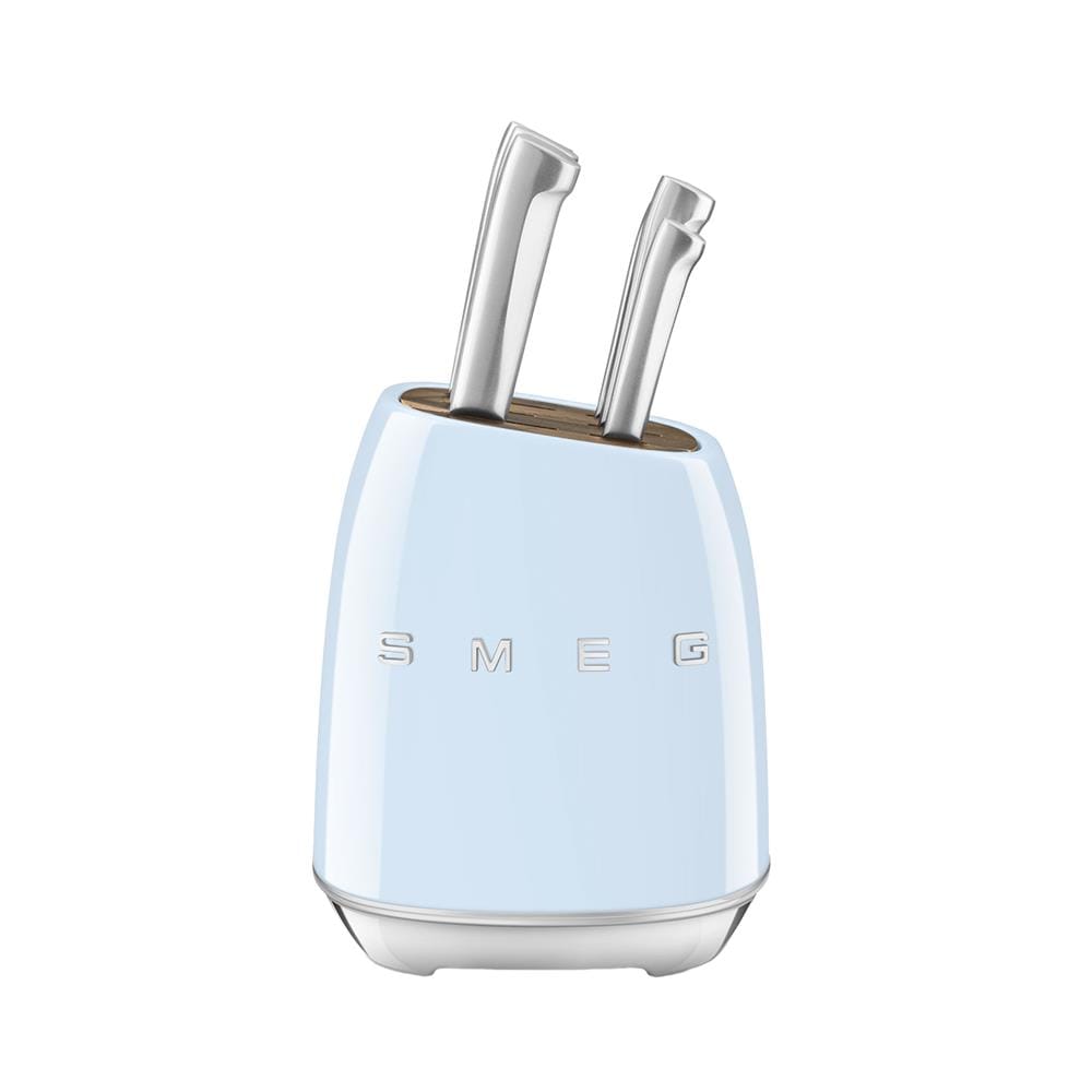 ชุดมีดพร้อมที่เสียบ SMEG KBSF02PB สีฟ้า (ชุด 6 ชิ้น)