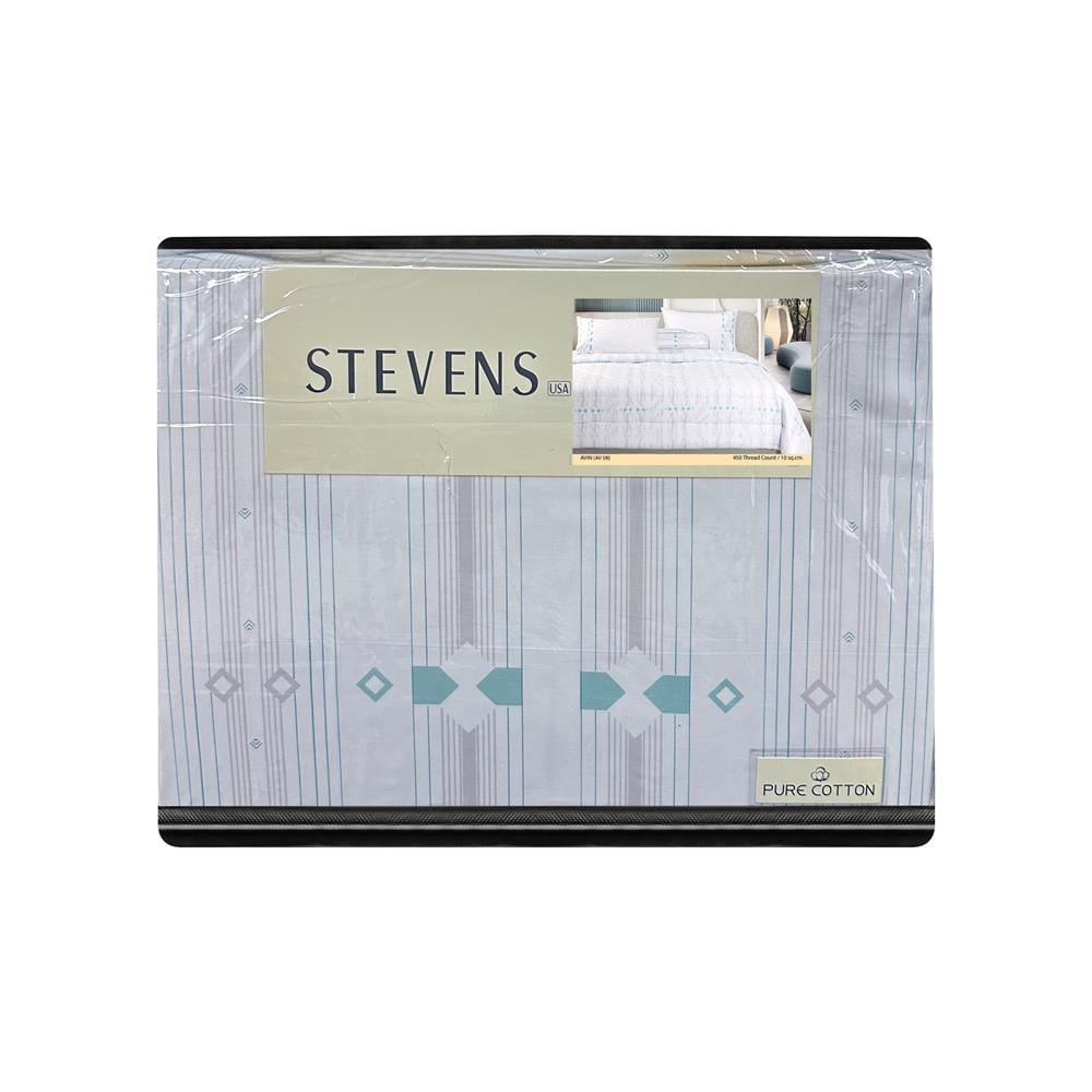 ชุดผ้าปูที่นอน 6 ฟุต (ชุด 6 ชิ้น) STEVENS PURE COTTON AV08