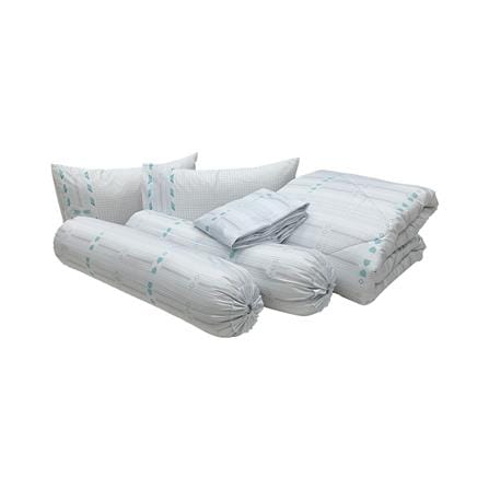 ชุดผ้าปูที่นอน 6 ฟุต (ชุด 6 ชิ้น) STEVENS PURE COTTON AV08_1