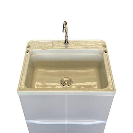 ตู้ตั้งพื้นท็อปซิงค์ 1 หลุม + ก๊อก ZE KING COLOR BATH 70x82 ซม. สีเทา_3