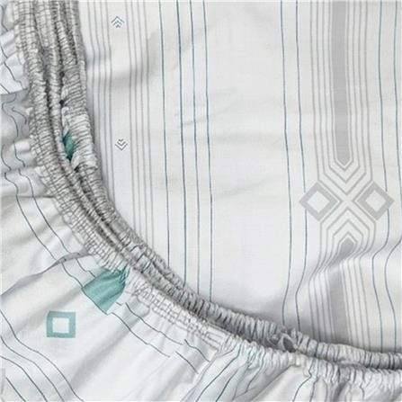 ชุดผ้าปูที่นอน 6 ฟุต (ชุด 5 ชิ้น) STEVENS PURE COTTON AV08_2