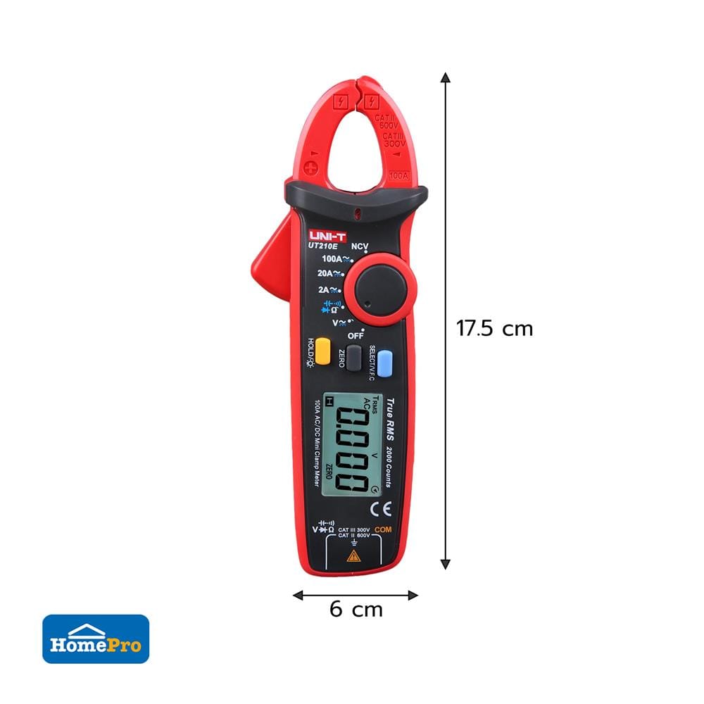 แคลมป์มิเตอร์แบบดิจิตอล UNI-T UT210E