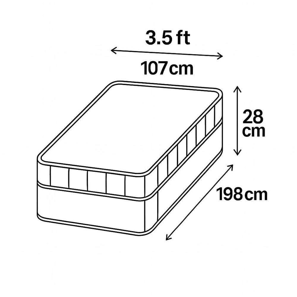 ที่นอนยางพาราอัด 3.5 ฟุต CELESTE MATTRESS AURORA (พร้อมชุดเครื่องนอน 7 ชิ้น)
