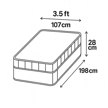ที่นอนยางพาราอัด 3.5 ฟุต CELESTE MATTRESS AURORA (พร้อมชุดเครื่องนอน 7 ชิ้น)_6