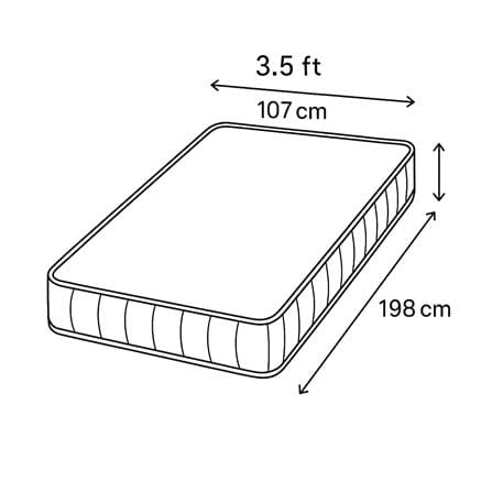 ที่นอนพ็อกเก็ตสปริง 3.5 ฟุต CELESTE MATTRESS ASTRID (พร้อมชุดเครื่องนอน 7 ชิ้น)_7