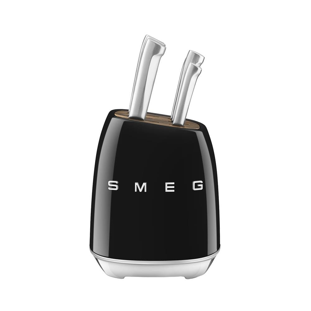 ชุดมีดพร้อมที่เสียบ SMEG KBSF02BL สีดำ (ชุด 6 ชิ้น)