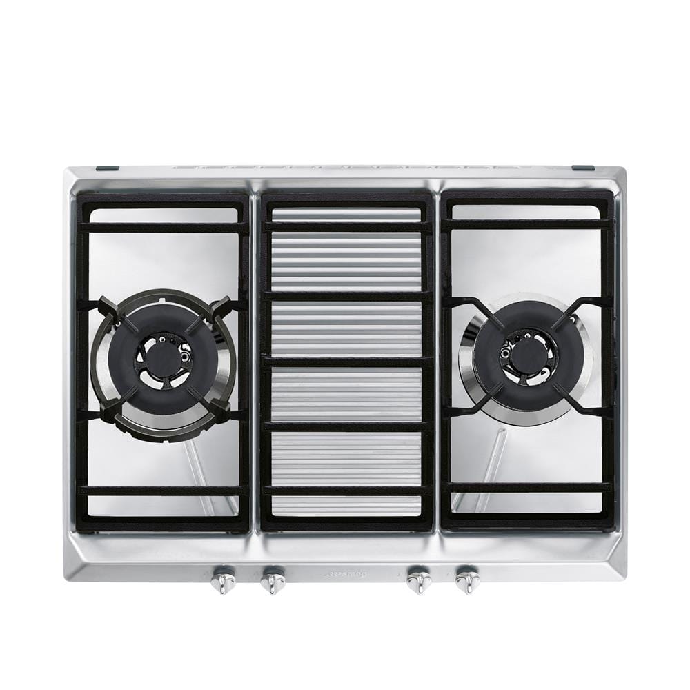 เตาฝัง+เครื่องดูดควัน SMEG SRV572XG+KSEV97X2