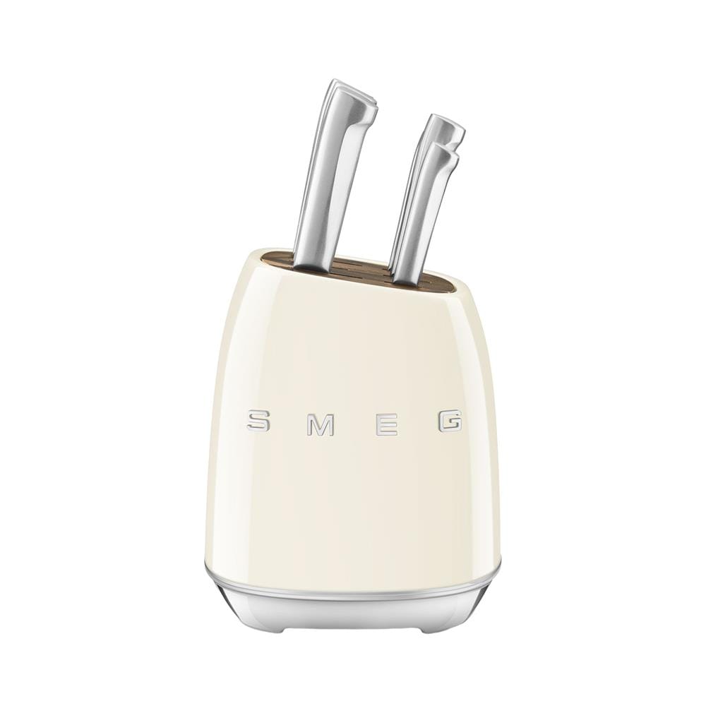 มีดพร้อมที่เสียบ SMEG KBSF02CR สีครีม (ชุด 6 ชิ้น)