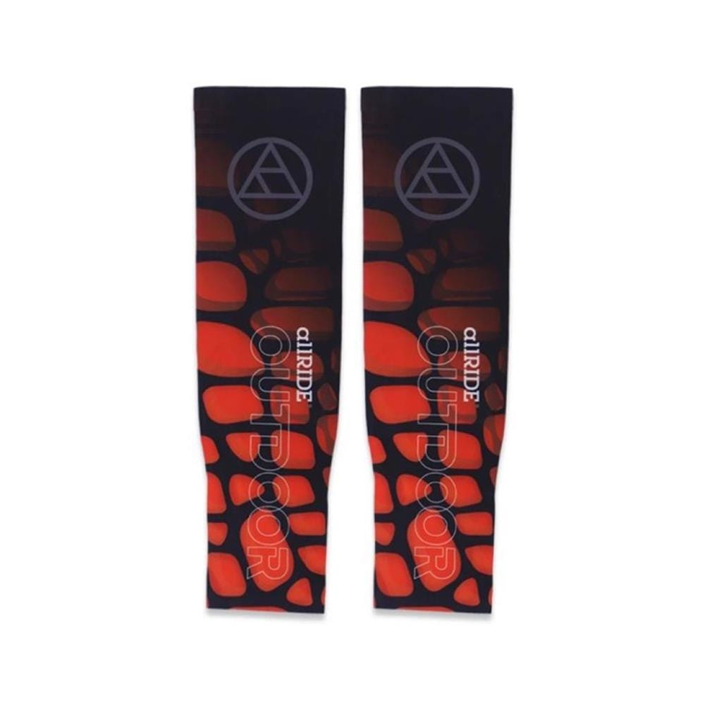 ปลอกแขนกันยูวี ALLRIDE UV70 ไซซ์ L สีดำ-ส้ม