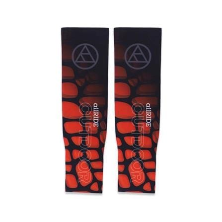ปลอกแขนกันยูวี ALLRIDE UV70 ไซซ์ L สีดำ-ส้ม_0