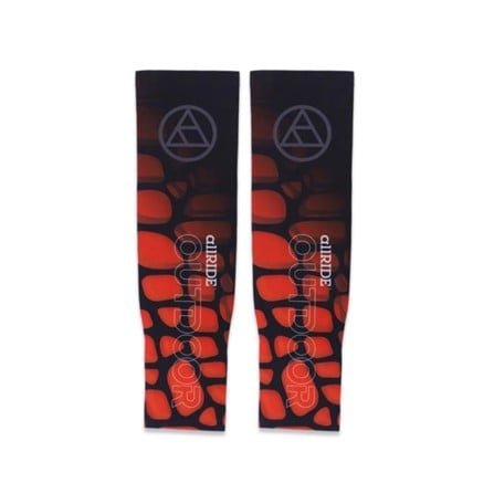 ปลอกแขนกันยูวี ALLRIDE UV70 ไซซ์ L สีดำ-ส้ม_0