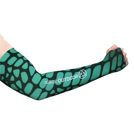 ปลอกแขนกันยูวี ALLRIDE OUTDOOR HALF HAND UV70 ไซซ์ XL สีดำ/เขียว_1