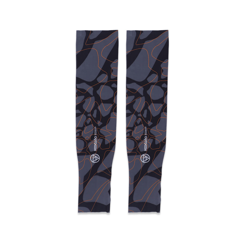 ปลอกแขนกันยูวี ALLRIDE OUTDOOR HALF HAND UV70 ไซซ์ L สีดำ-เทา