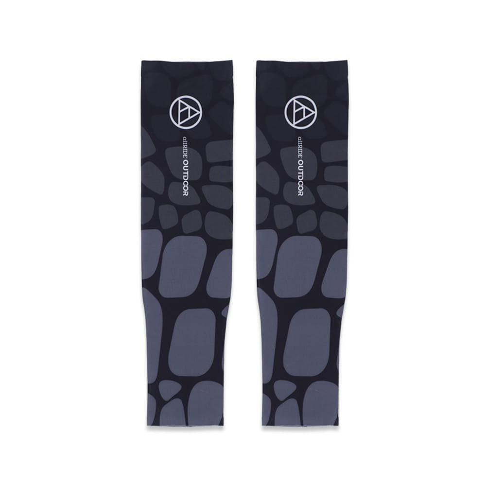 ปลอกแขนกันยูวี ALLRIDE OUTDOOR WITH ELASTIC UV70 ไซซ์ M สีดำ-เทา_1