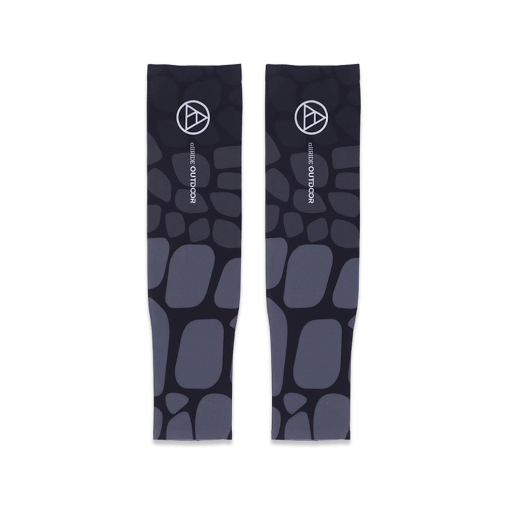 ปลอกแขนกันยูวี ALLRIDE OUTDOOR WITH ELASTIC UV70 ไซซ์ L สีดำ-เทา