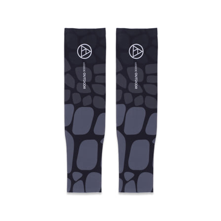 ปลอกแขนกันยูวี ALLRIDE OUTDOOR WITH ELASTIC UV70 ไซซ์ L สีดำ-เทา_0