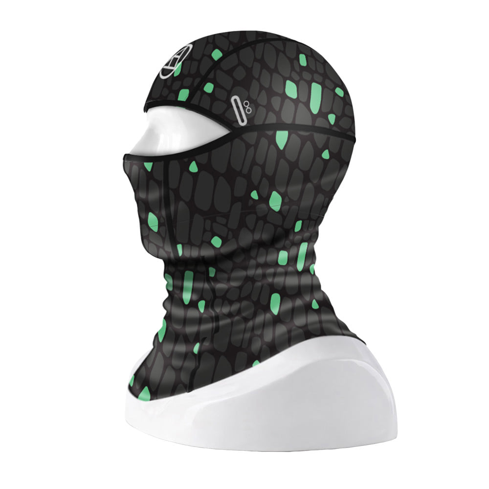 หมวกโม่งคลุมหัว ALLRIDE OUTDOOR MESH UV50 สีดำ/เขียว