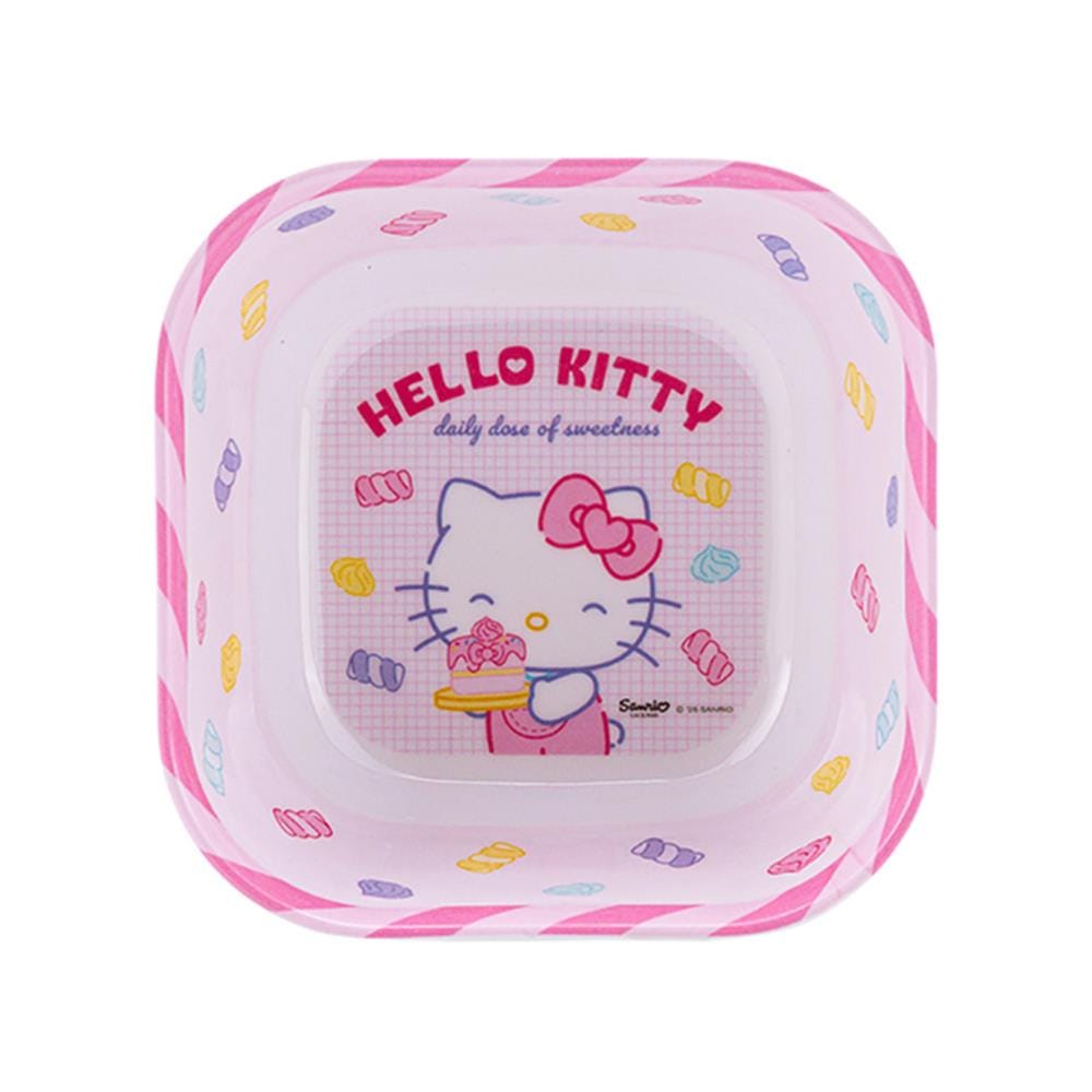 ชามเหลี่ยมเมลามีน 5 นิ้ว SUPERWARE KITTY FRESHLY