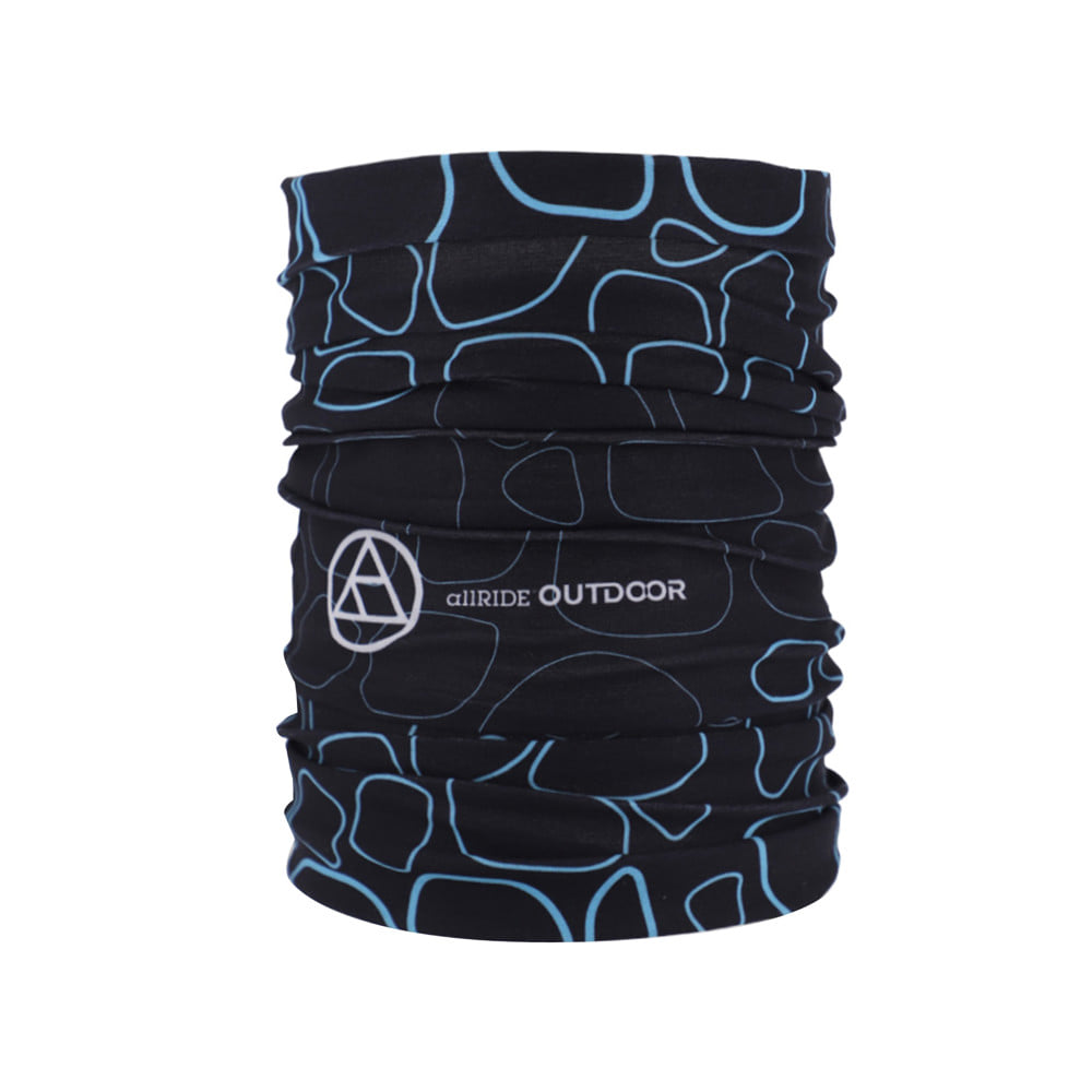 ผ้าบัฟ ALLRIDE ADVENTURE MASK UV70 สีดำ-ฟ้า