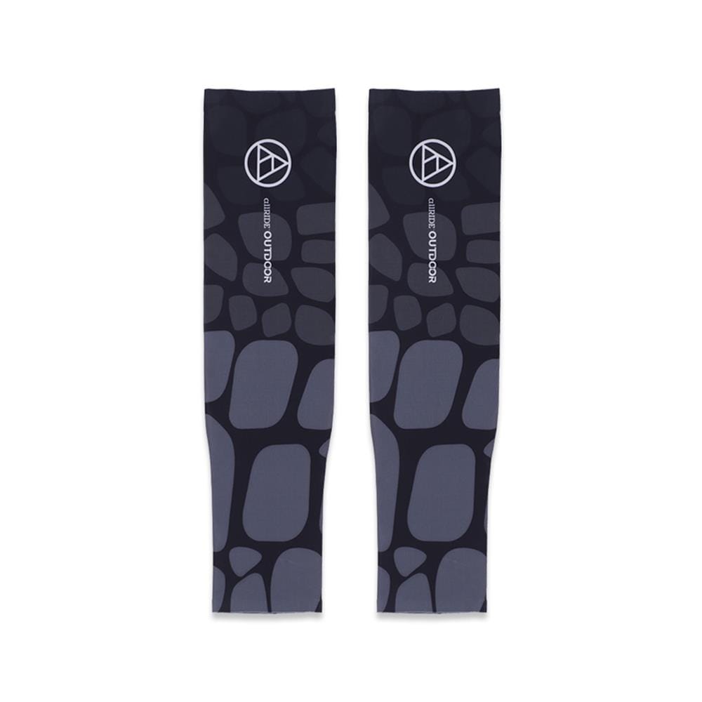 ปลอกแขนกันยูวี ALLRIDE OUTDOOR WITH ELASTIC UV70 ไซซ์ XL สีดำ-เทา