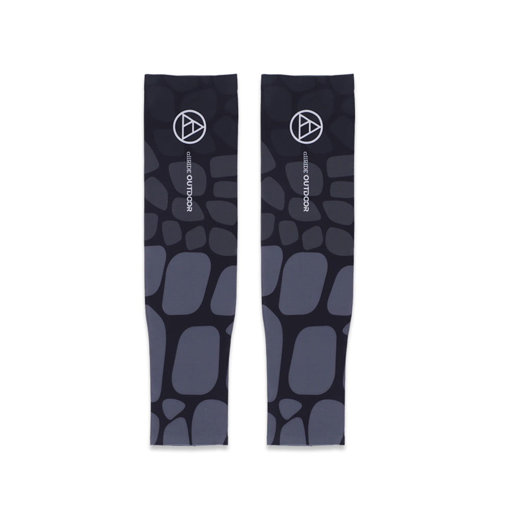 ปลอกแขนกันยูวี ALLRIDE OUTDOOR WITH ELASTIC UV70 ไซซ์ XL สีดำ-เทา