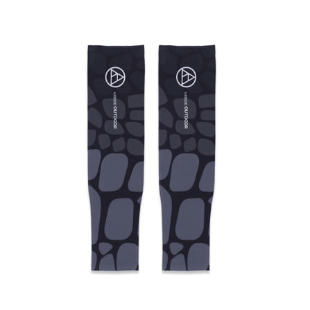 ปลอกแขนกันยูวี ALLRIDE OUTDOOR WITH ELASTIC UV70 ไซซ์ XL สีดำ-เทา_0