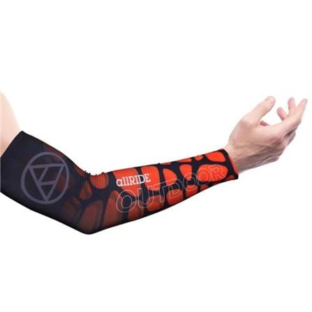 ปลอกแขนกันยูวี ALLRIDE OUTDOOR WITH ELASTIC UV70 ไซซ์ M สีดำ-ส้ม_1