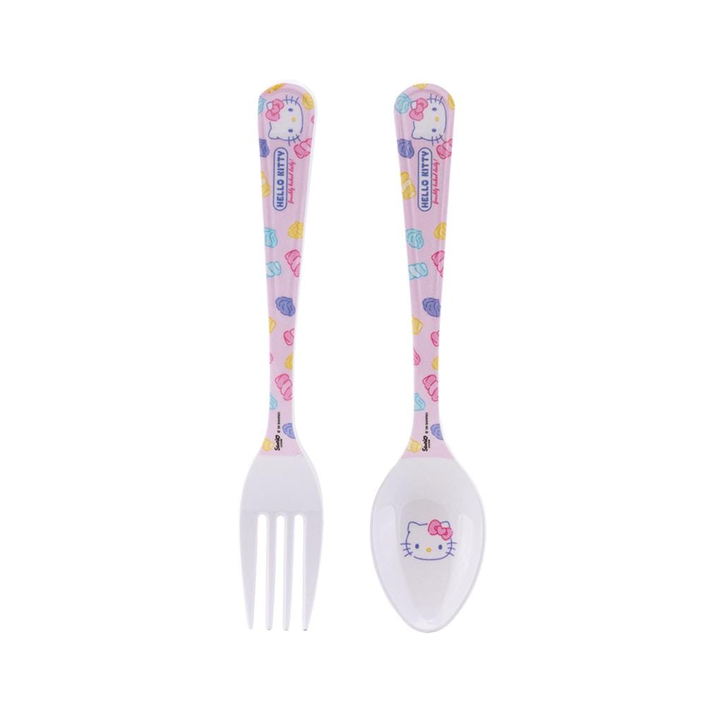 ชุดช้อนส้อมเมลามีนเล็ก SUPERWARE KITTY FRESHLY