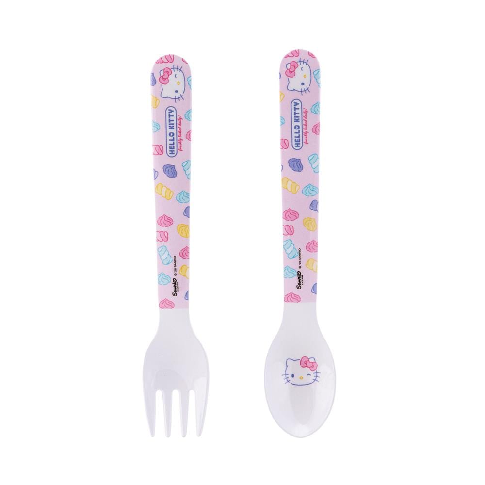 ชุดช้อนส้อมเมลามีนเด็ก SUPERWARE KITTY FRESHLY