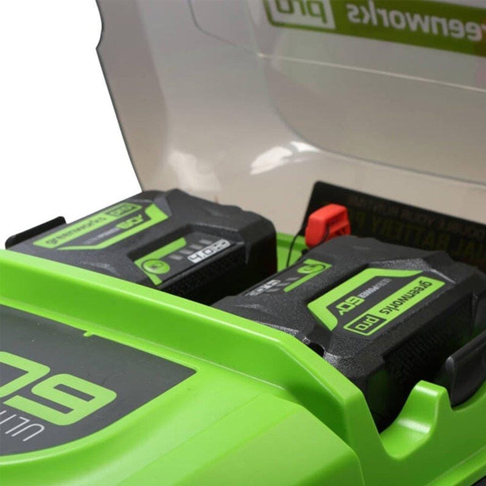 รถตัดหญ้าเดินอัตโนมัติไร้สาย (พร้อมแบตเตอรี่) GREENWORKS 60 โวลต์