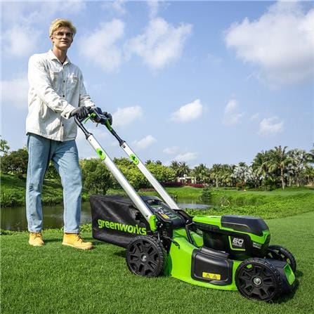 รถตัดหญ้าเดินอัตโนมัติไร้สาย (พร้อมแบตเตอรี่) GREENWORKS 60 โวลต์_3
