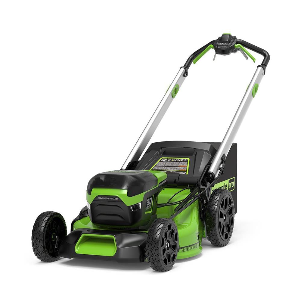 รถตัดหญ้าเดินอัตโนมัติไร้สาย (เฉพาะตัวเครื่อง) GREENWORKS 60 โวลต์