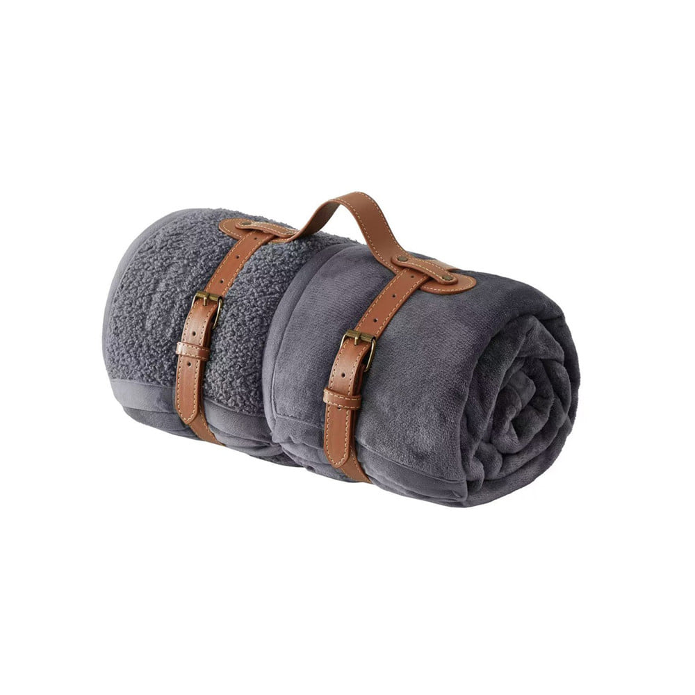 ผ้าห่ม HOME LIVING STYLE SMART 60x80 นิ้ว สี DARK GREY