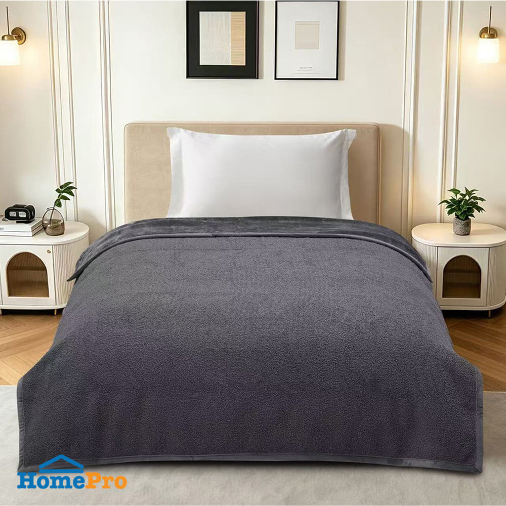 ผ้าห่ม HOME LIVING STYLE SMART 60x80 นิ้ว สี DARK GREY