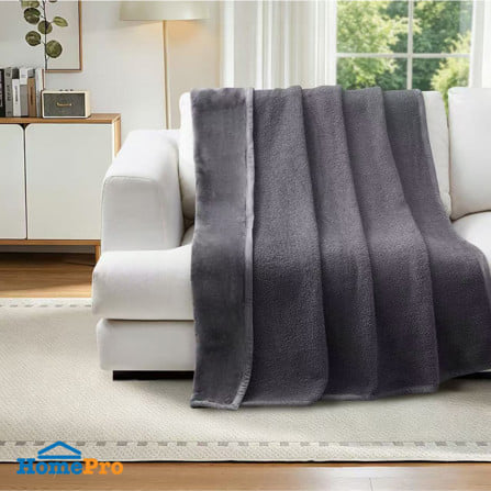 ผ้าห่ม HOME LIVING STYLE SMART 60x80 นิ้ว สี DARK GREY_6