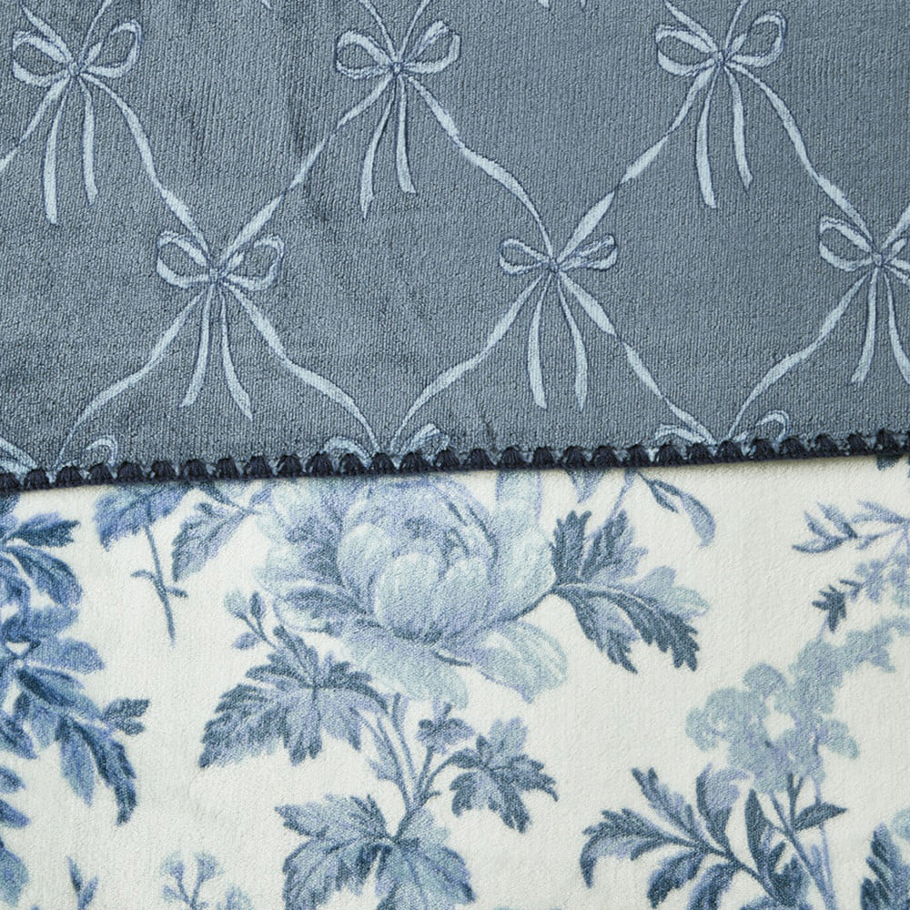 ผ้าห่ม HOME LIVING STYLE SPRIG 60x80 นิ้ว สี NAVY WHITE